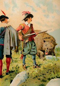 Soldaten og bjørnen, 1901 af Edward Henry Wehnert
