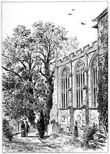Koret for Stratford kirke, Stratford-upon-Avon, Warwickshire, 1885.