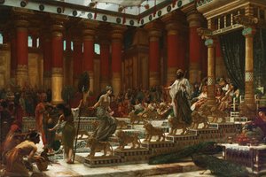 Dronningen af Sabas besøg hos kong Salomon, 1890 af Edward John Poynter
