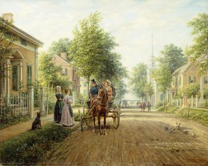På vej til byen, 1907