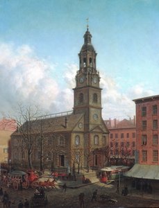 Den nordhollandske kirke, Fulton og William Streets, New York, 1869.