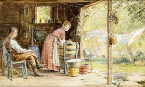 Vaskedag, 1890 af Edward Lamson Henry
