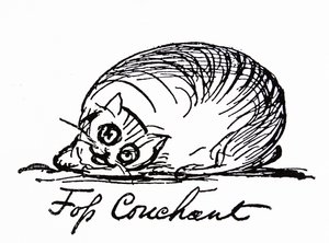 En kattefigur (tegning) af Edward Lear