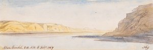 Abou Simbel; kl. 8.10, den 8. februar 1867 (369) af Edward Lear
