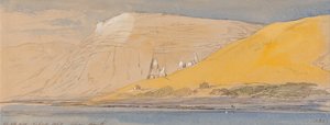 Abu Simbel, kl. 10.30, 9. februar 1867 (383) af Edward Lear