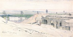 Abydos, kl. 13.00, 12. januar 1867 (134) af Edward Lear
