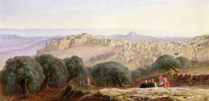 Betlehem, ca. 1870 af Edward Lear