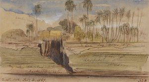 Mellem Ibreem og Wady Halfeh, kl. 14.45, 2. februar 1867 (328) af Edward Lear