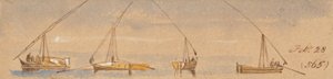 Både (Dahabeahs); 28. februar [1867] (565) af Edward Lear