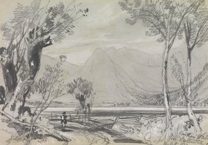 Brothers Water fra Patterdale af Edward Lear