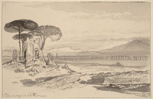 Landskabet omkring Rom af Edward Lear