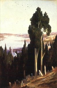 Konstantinopel fra Egypten af Edward Lear