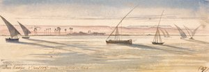 Deir Kadige, middag, 2. januar 1867 (27) af Edward Lear