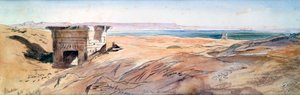 Dendera, 1867 af Edward Lear