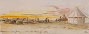 Gantara (Suezkanalen), kl. 5.25, 27. marts 1867 (20) af Edward Lear