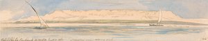 Gebel Sheikh Embarak af Edward Lear