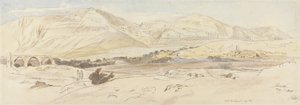 Jericho, 7. maj 1858 (157), 1858 (wc og pen og blæk på papir) af Edward Lear