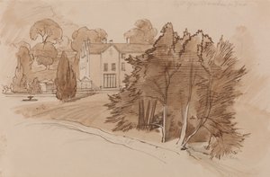 Herregård (Knowsley Lane) af Edward Lear