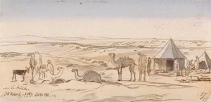 Nær El Areesh, kl. 15.30, 30. marts 1867 (27) af Edward Lear