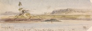 Nær Garf Hossayn, 15:40, 31. januar 1867 (299) af Edward Lear