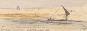 I nærheden af Gezir Shendowiel af Edward Lear