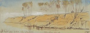 I nærheden af Negadeh. 7:00, 25. februar 1867 (547) af Edward Lear