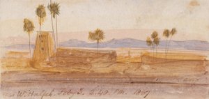 I nærheden af Wady Halfeh af Edward Lear