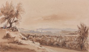 Flot fra Genoa Road af Edward Lear