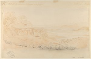 Pentedatelo, Calabrien, Italien af Edward Lear
