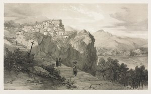 Rocca Giovane af Edward Lear