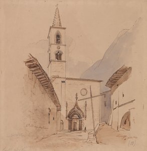 S. Pietro Degli Agostiniani. Leonessa. af Edward Lear
