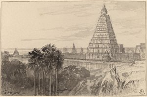 Tanjore, Indien, 18841885. af Edward Lear