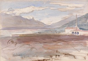 Tepelene, 18. april 1857 af Edward Lear