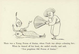 Der var en ung person af Janina, hvis onkel altid fangede hende af Edward Lear