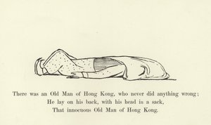 Der var en gammel mand fra Hong Kong, som aldrig gjorde noget forkert af Edward Lear