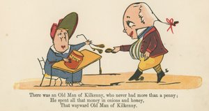 Der var en gammel mand fra Kilkenny, som aldrig havde mere end en penny, fra 