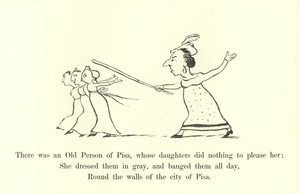 Der var en gammel person i Pisa, hvis døtre ikke gjorde noget for at behage hende af Edward Lear