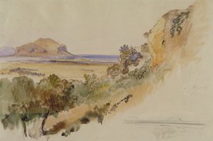 Udsigt nær Palermo af Edward Lear