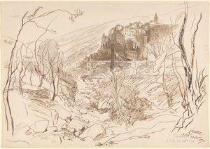 Udsigt over Ceriana af Edward Lear