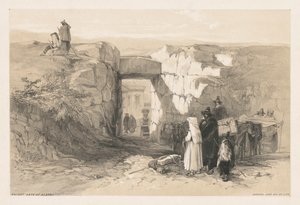 Udsigt over Rom og dets omegn: Ancient Gate of Alatri, 1841. af Edward Lear