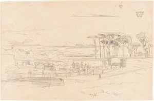 Villa Pamphili af Edward Lear