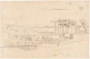 Villa Pamphili af Edward Lear