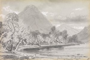 Yewbarrow, Wastwater, 16. september 1836 af Edward Lear