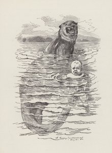 Illustration til vand-babyer af Charles Kingsley (gravering) af Edward Linley (after) Sambourne