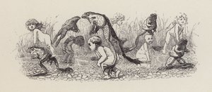 Illustration til The Water-Babies af Charles Kingsley (gravering) af Edward Linley (after) Sambourne