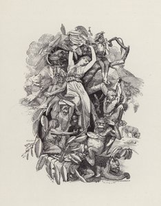 Illustration til The Water-Babies af Charles Kingsley (gravering) af Edward Linley (after) Sambourne