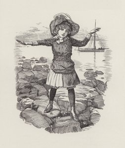 Illustration til The Water-Babies af Charles Kingsley (gravering) af Edward Linley (after) Sambourne