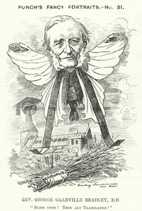 Punch tegnefilm: George Granville Bradley, engelsk guddommelig, lærd og dekan af Westminster (gravering) af Edward Linley (after) Sambourne