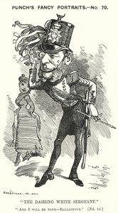 Punch tegneserie: William Ballantine, engelsk Serjeant-at-Law (gravering) af Edward Linley (after) Sambourne