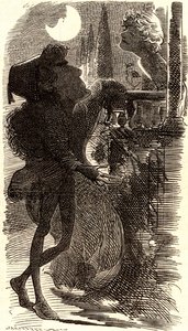 Henry Irving i balkonscenen i "Romeo og Julie"
